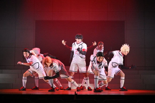 A scene from the final rehearsal of Blue Lock 4th STAGE